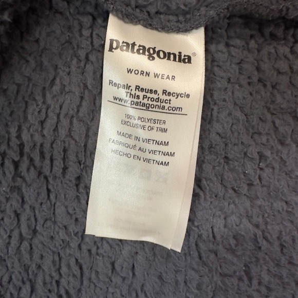 Patagonia‎ Los Gatos Gray Fleece Quarter Zip Pullover Women's Size S - Picture 8 of 10
